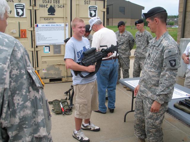 Roy son gets a feel of the SAW