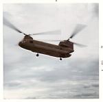 Chinook coming in to small landing pad at FSB O'Reilly
