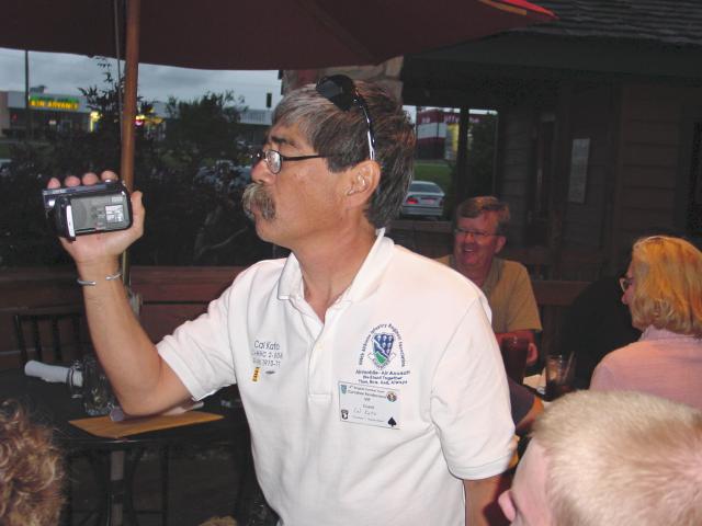 Cal Kato and his video camera, I think he got it all!