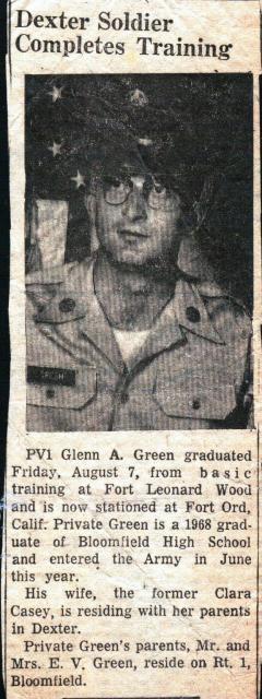 Glenn Green completes basic