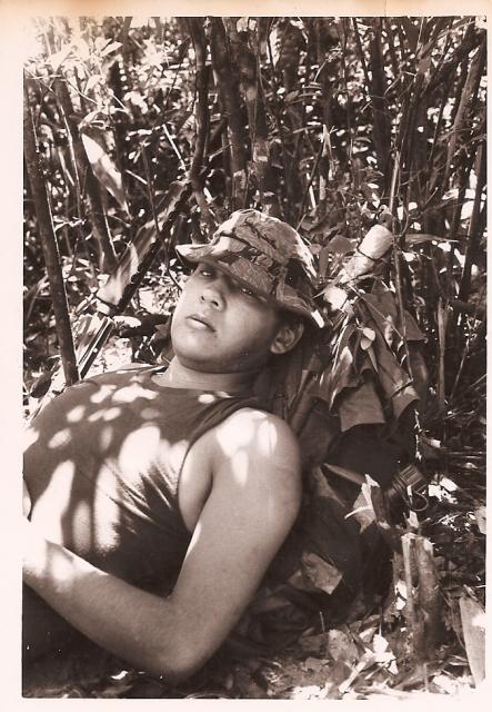 Vic Relaxing in field